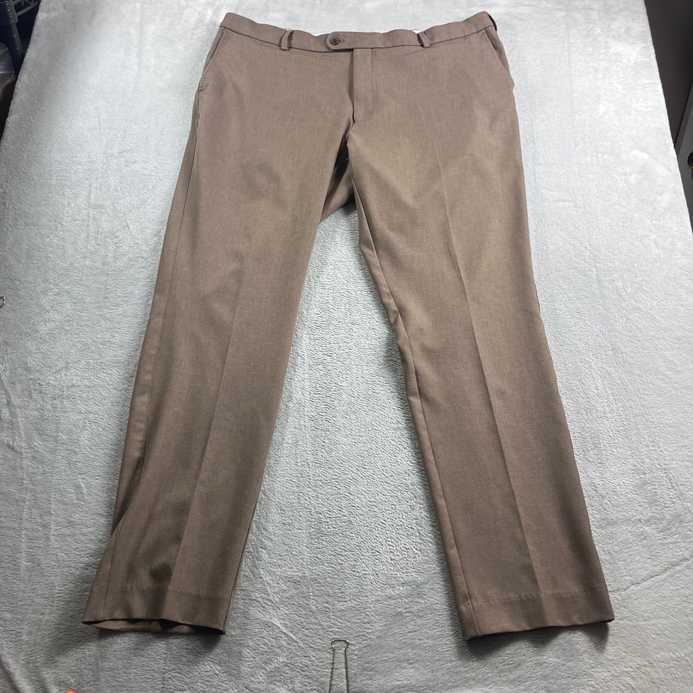 Peter Millar Franklin Performance Trousers Men 42/34 Brown MF21EB50FB Golf Pants